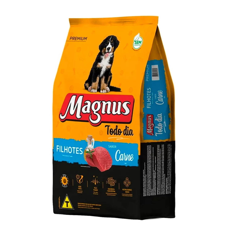Ração Magnus Todo Dia para Cães Filhotes Sabor Carne