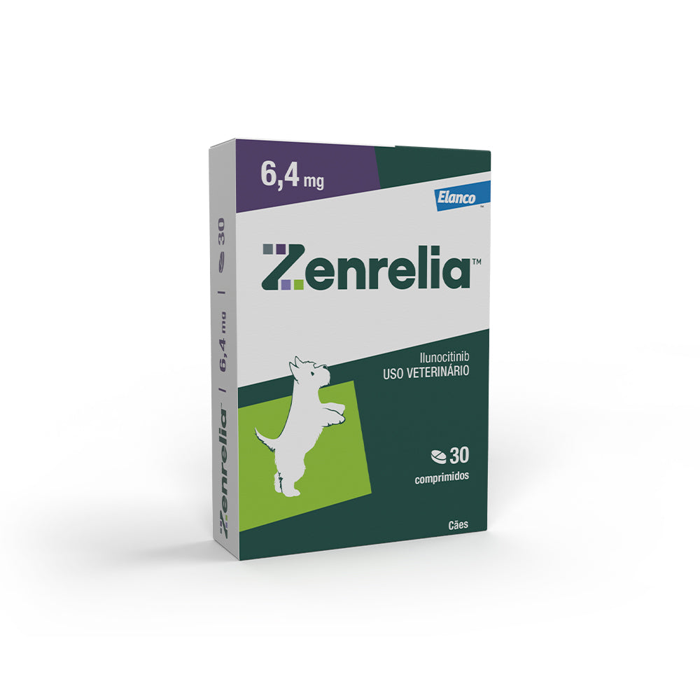 Antialérgico Zenrelia Elanco 6,4 mg para Cães 30 Comprimidos