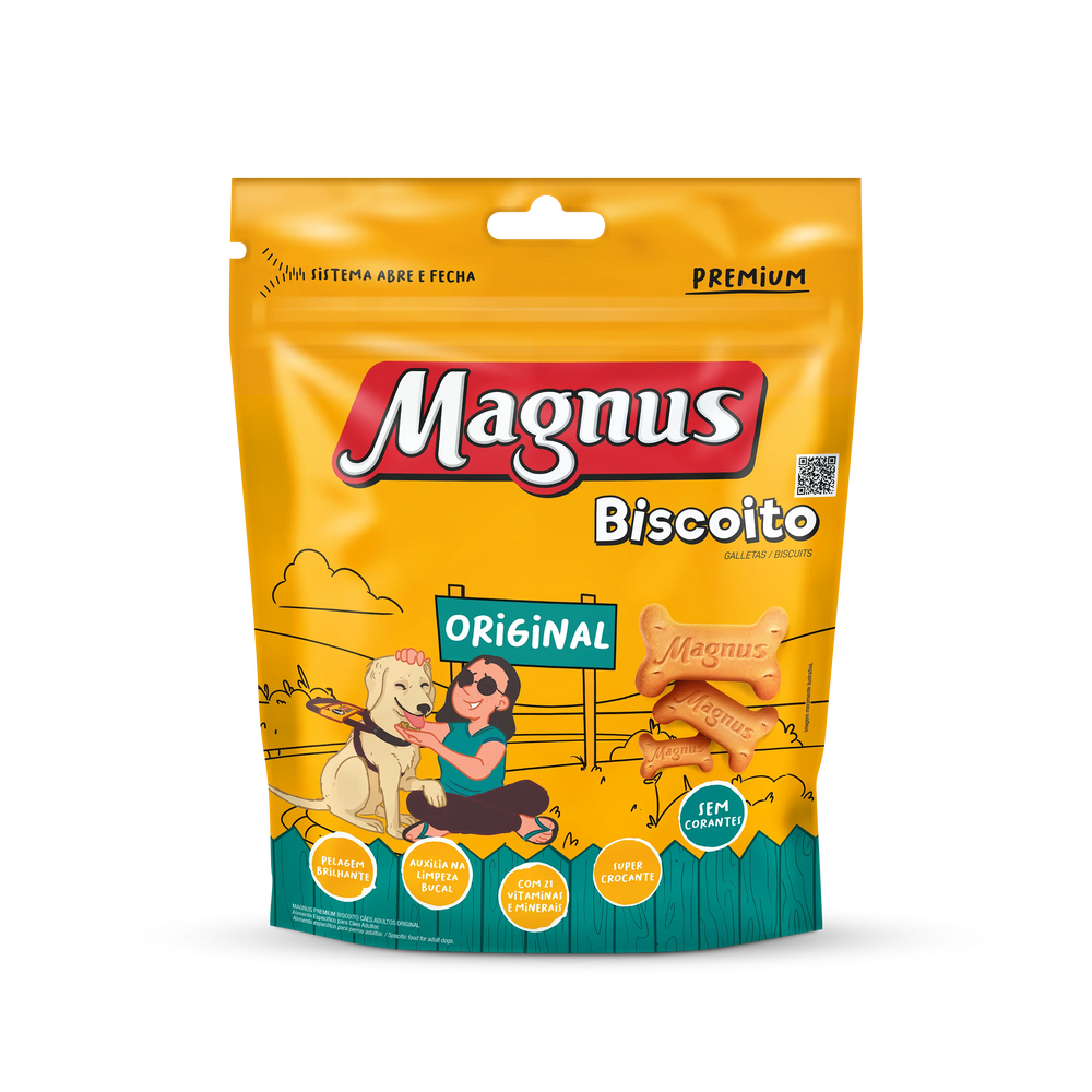 Biscoito Magnus Original para Cães Adultos 400 g