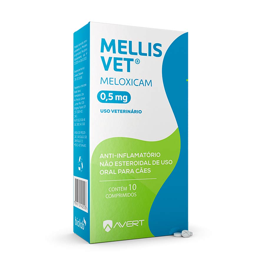 Anti-inflamatório Avert Mellis Vet para Cães 0,5 mg