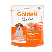 Biscoito Golden Cookie para Cães Filhotes Sabor Salmão e Quinoa 350 g - Loja Pet Mais