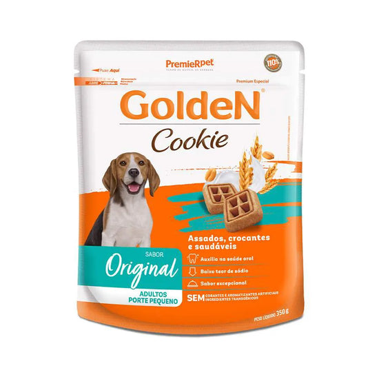 Biscoito Golden Cookie para Cães Adultos de Porte Pequeno Sabor Original 350 g - Loja Pet Mais