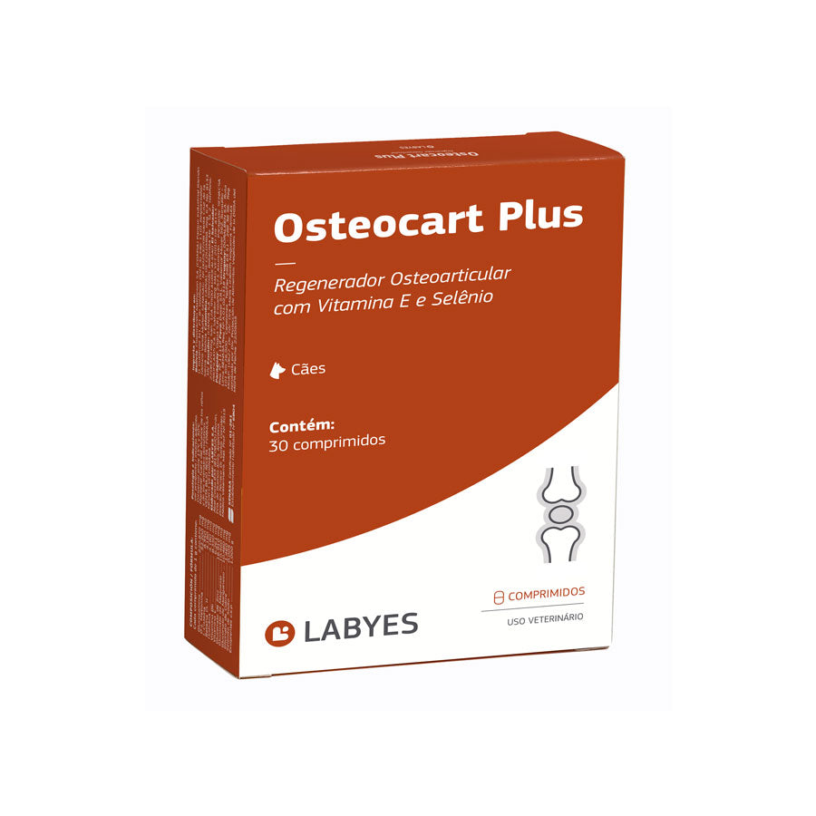 Osteocart Plus Regenerador Osteoarticular Labyes para Cães e Gatos 30 Comprimidos