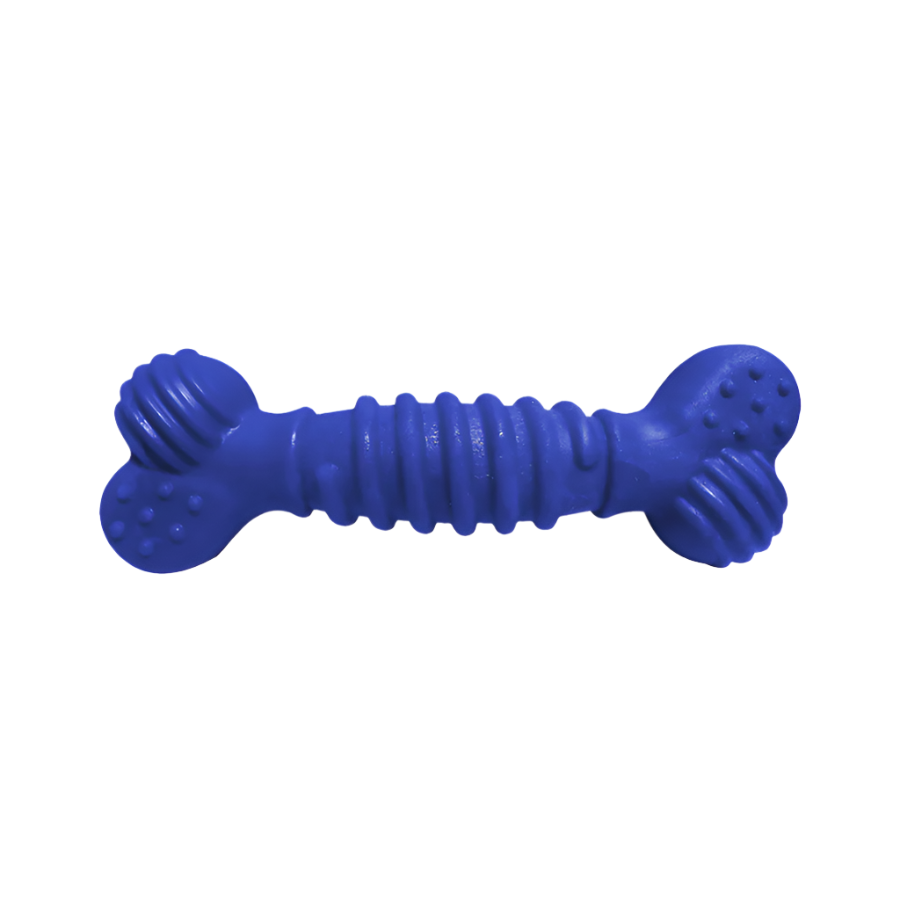 Brinquedo para Cães Furacão Pet Osso Superbone Borracha Azul