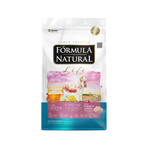 Ração Fórmula Natural Life para Cães Adultos de Portes Mini e Pequeno Sabor Frango