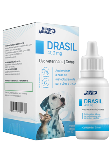 Antiemético Drasil Mundo Animal para Cães e Gatos 20mL