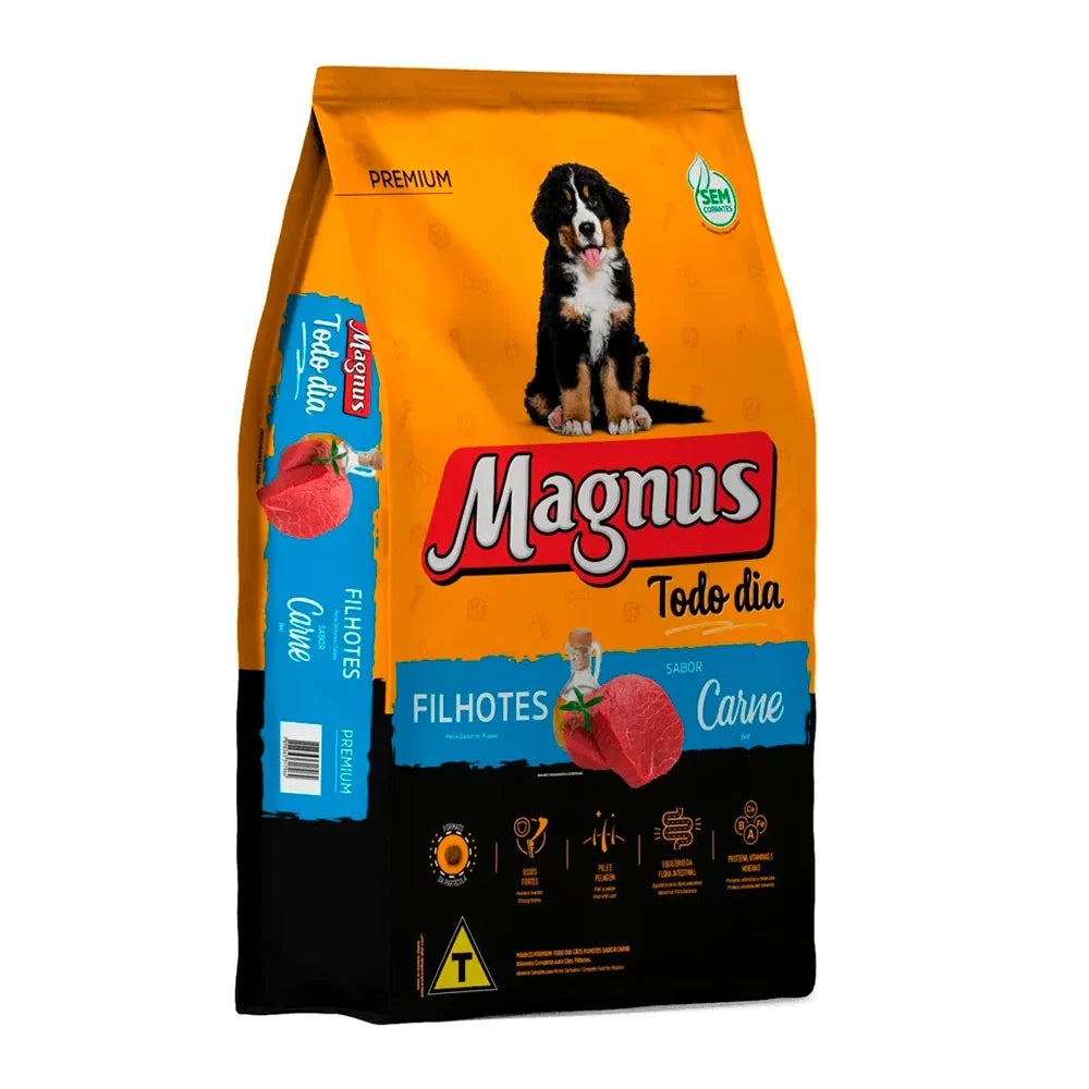 Ração Magnus Todo Dia para Cães Filhotes Sabor Carne