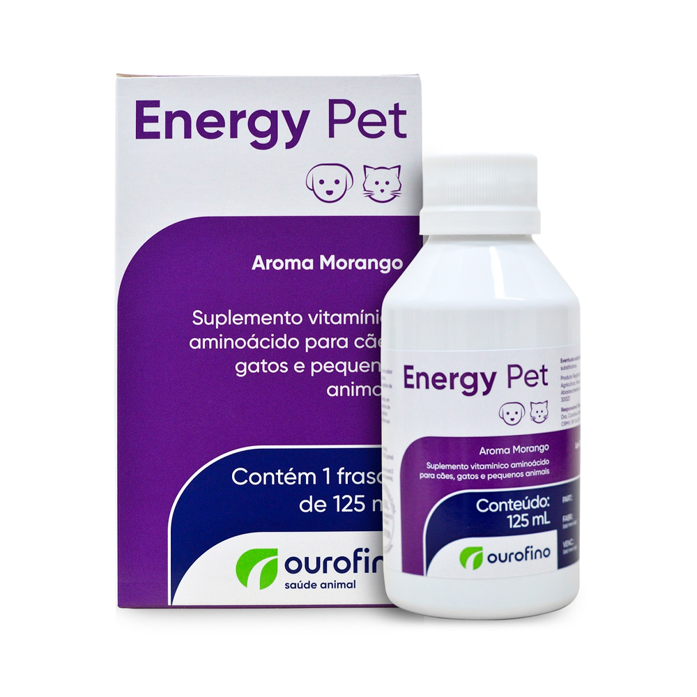 Suplemento Energy Pet Ourofino para Cães e Gatos 125 mL