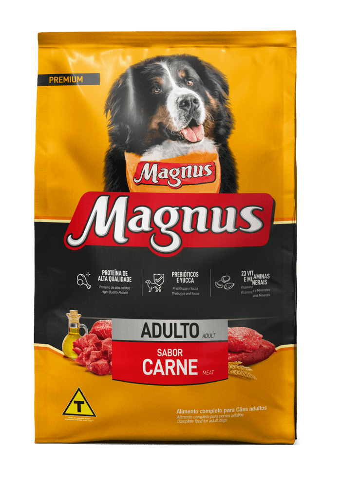 Ração Magnus para Cães Adultos Sabor Carne