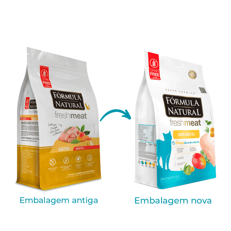 Ração Fórmula Natural Fresh Meat para Gatos Adultos Sabor Frango