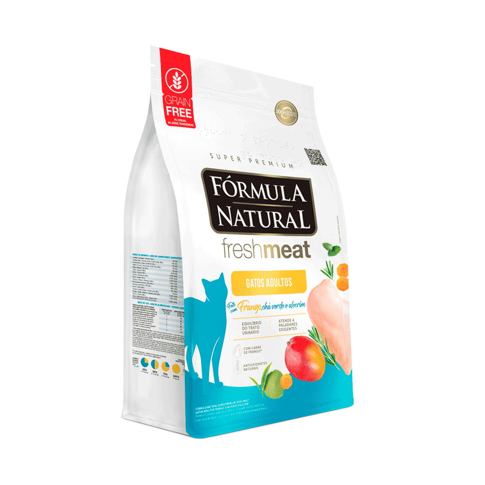 Ração Fórmula Natural Fresh Meat para Gatos Adultos Sabor Frango