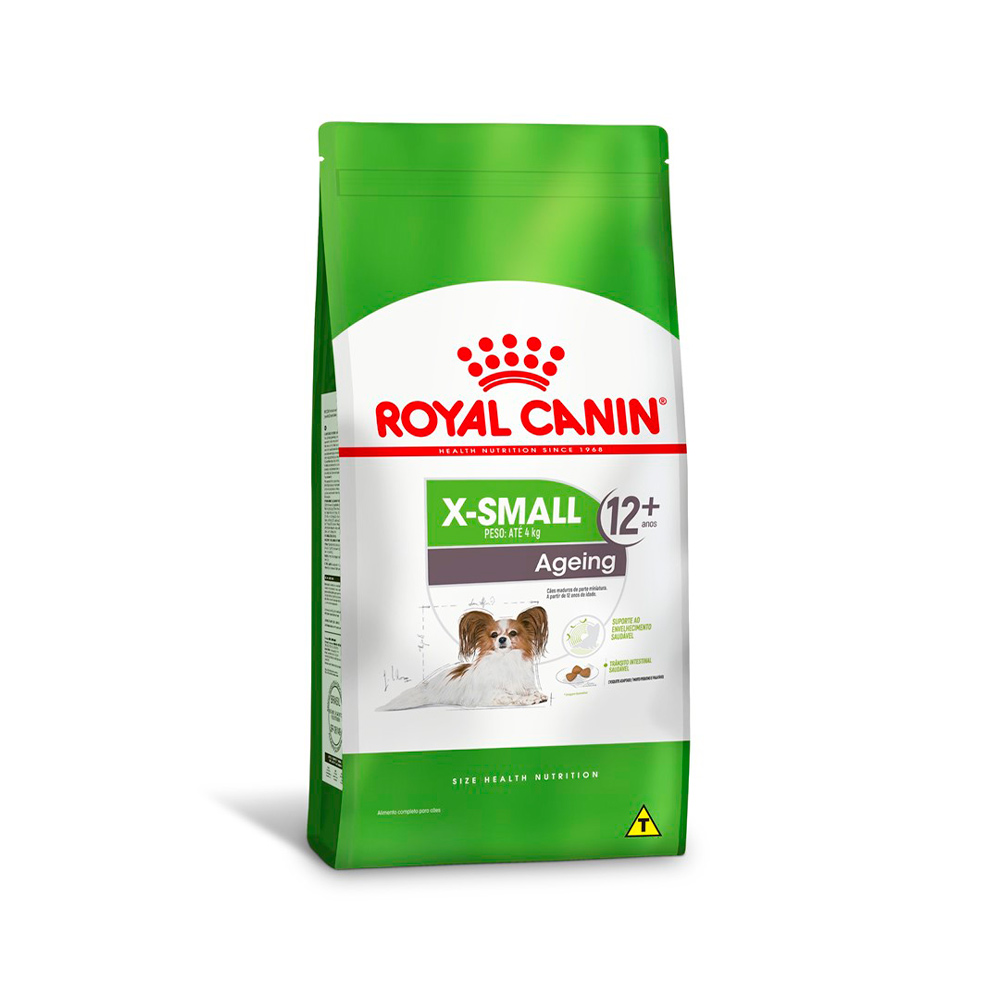 Ração Seca Royal Canin X-Small Ageing 12+ Cães Adultos e Idosos Mini 12 Anos ou mais