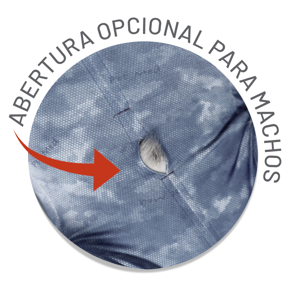 Protetor para Membros Posteriores Pet Med Dry Light Supreme Cinza para Cães
