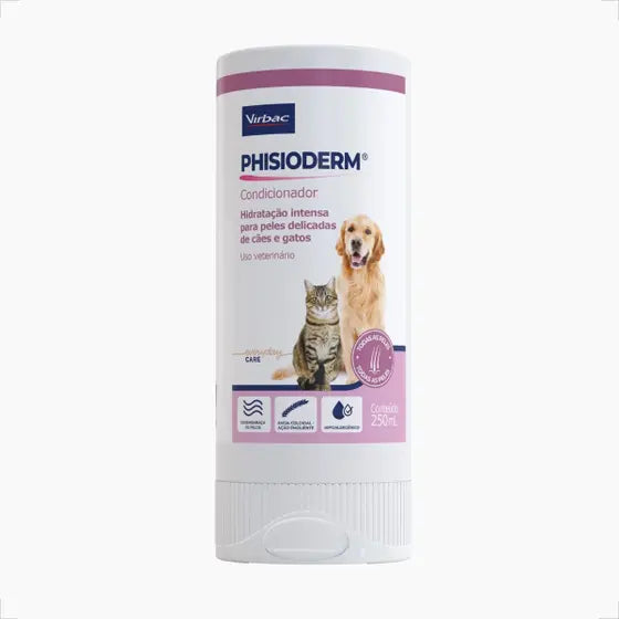 Condicionador Virbac Phisioderm para Cães e Gatos 250mL