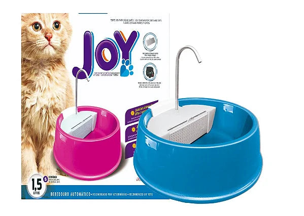 Fonte Furacão Pet Joy Bivolt para Cães e Gatos Azul