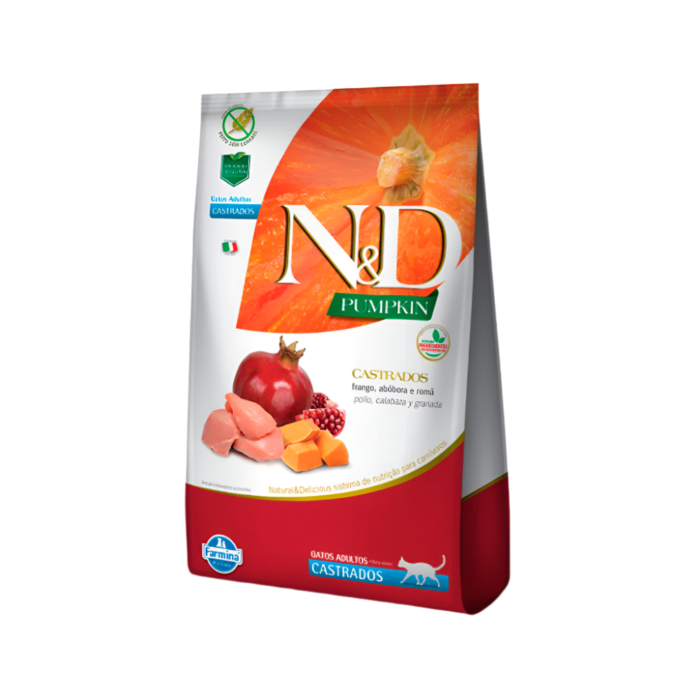 Ração para Gatos Farmina N&D Pumpkin Castrados Sabor Frango