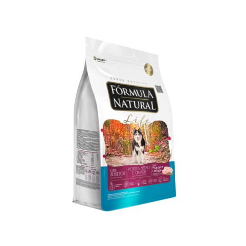 Ração Fórmula Natural Life para Cães Adultos de Portes Médio e Grande Sabor Frango