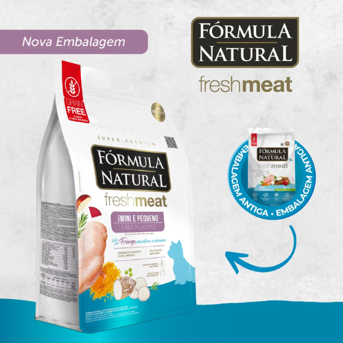 Ração Fórmula Natural Fresh Meat para Cães Filhotes de Porte Mini e Pequeno Sabor Frango