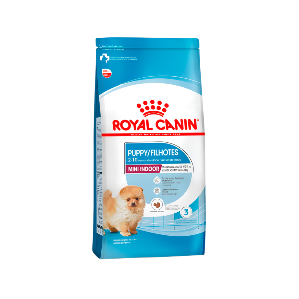 Ração Seca para Cães Royal Canin Mini Indoor Filhotes Porte Pequeno