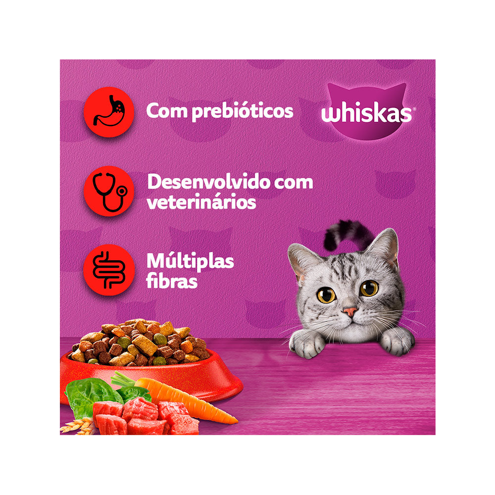Ração Whiskas para Gatos Adultos Sabor Carne 10,1 kG
